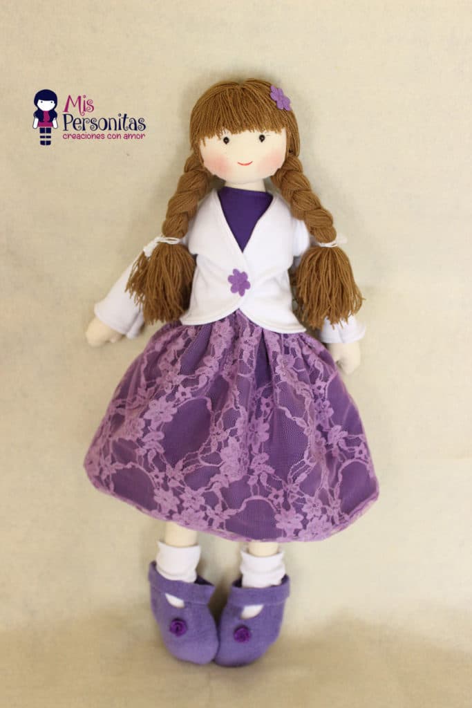 Muñeca de tela personalizada niña