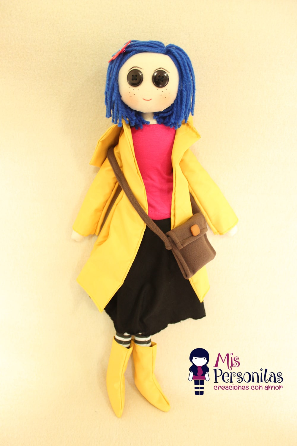 muñeca de coraline de trapo