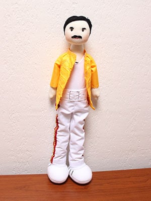 Muñeco de Tela Personalizado Freddie Mercury