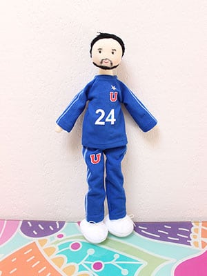 Muñeco de Tela Personalizado Universidad de Chile