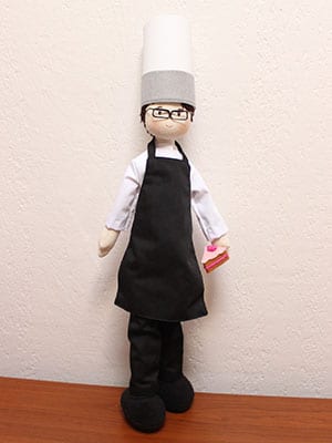 Muñeco de tela Chef