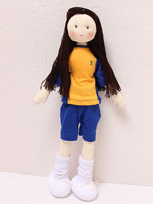 Muñeca de Tela Personalizada escolar