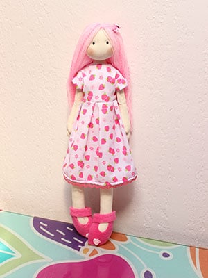 Muñeca de tela personalizada niña