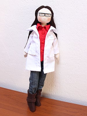 Muñeca de Tela Personalizada Profesora