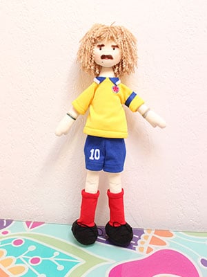 Muñeco de Tela Carlos Valderrama